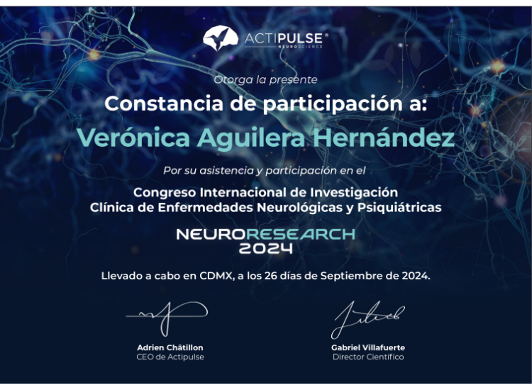 certificado para terapias con los cdmx