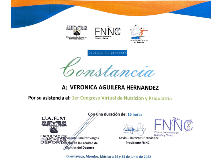 certificado para terapias con los de cdmx