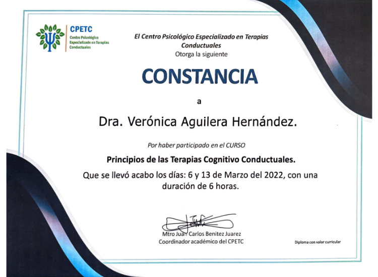 certificado terapias cdmx
